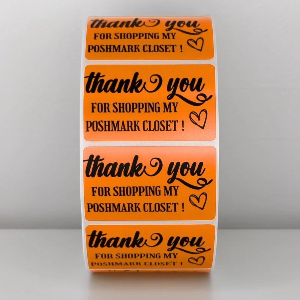 Thank You for Shopping My Poshmark Closet Stickers | THANK YOU STICKERS